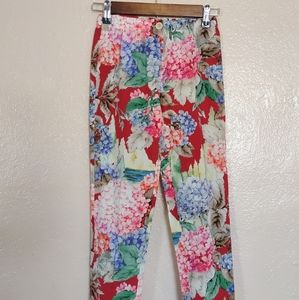 gucci: pantalón de niña floreado talla 10